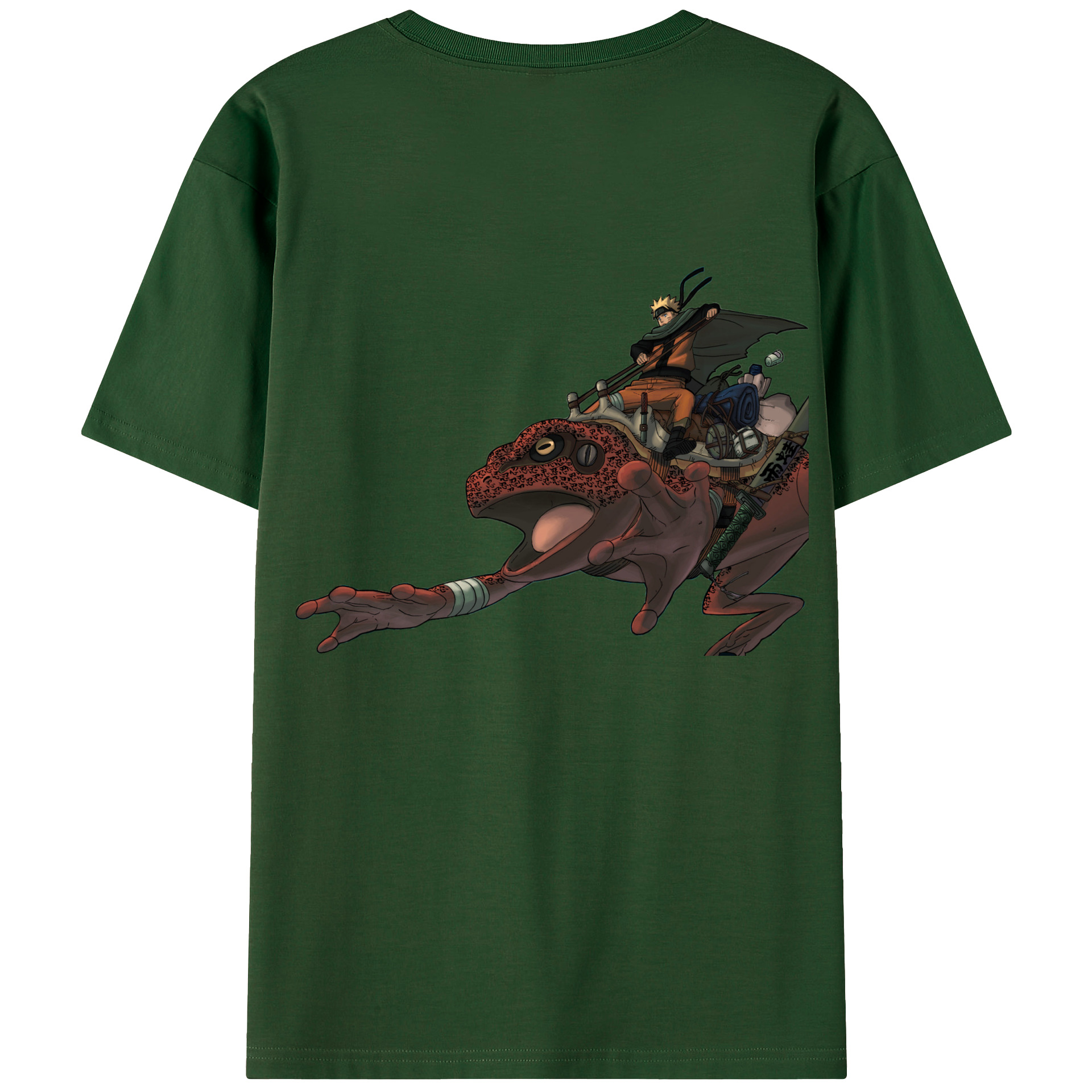 （画像用） NARUTO -ナルト- うずまき ナルト Uzumaki Naruto 綿100％半袖Tシャツ（背面プリント）